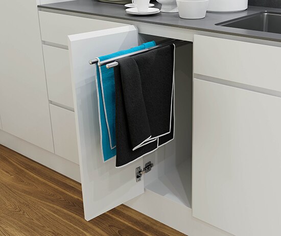 retractable tea towel rail