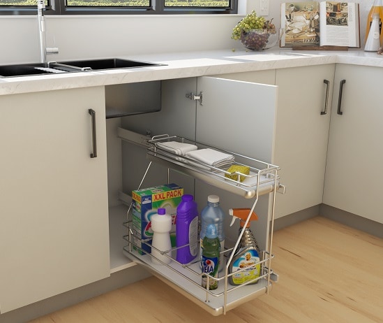 Giamo Pull Out Detergent Racks – Keep Under Sink Area Tidy