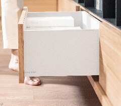 Kingslide Simlead Drawer White 249mm 250x220.jpg