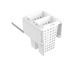 Tanova Designer Series 2 Laundry Hamper System 450mm Cabinet 2x36L Plastic Baskets