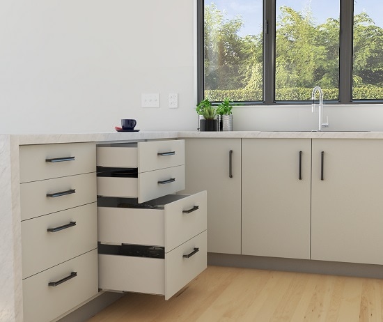 SlimFIT Soft Close Drawer Kit 171mm Side 500mm Runner 50kg