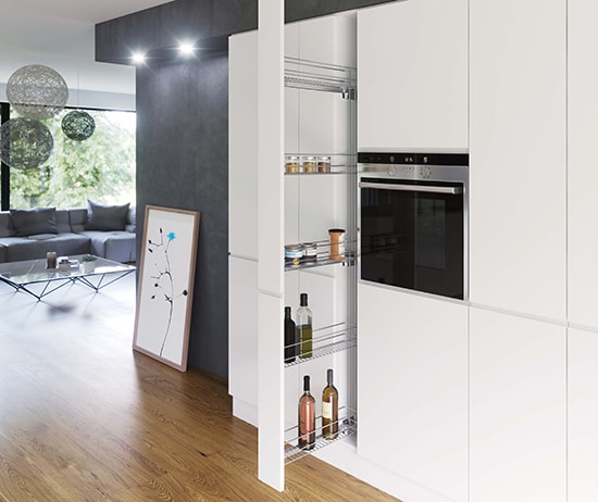 Tall Pull-Out Kitchen Pantry Cabinet